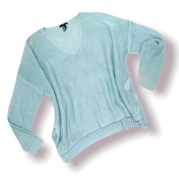 H&M Sage green oversized boho boxy sweater - Picture 1 of 4